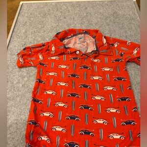 Catch a tiger shirt boys size 7 short sleeve cars